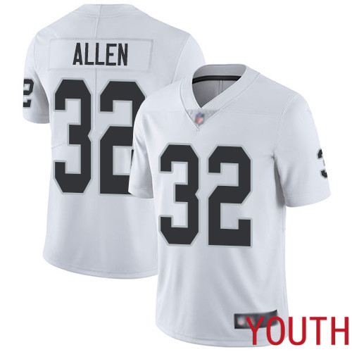 Oakland Raiders Limited White Youth Marcus Allen Road Jersey NFL Football #32 Vapor Untouchable Jersey->youth nfl jersey->Youth Jersey
